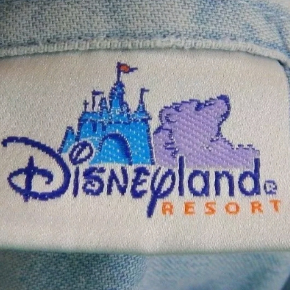 Disneyland American Flag Embroidered Denim Shirt - Picture 2 of 8